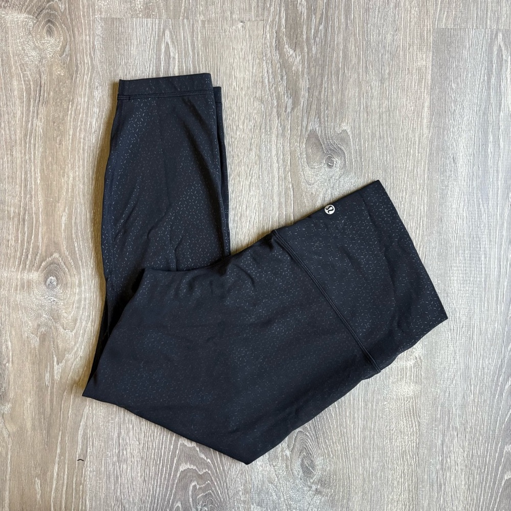 lululemon athletica Black Leggings with Subtle Speckle